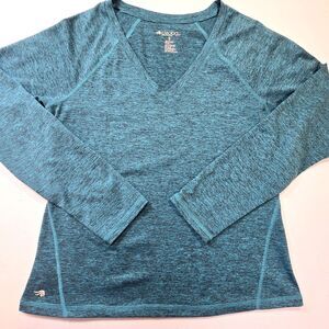 Ideology Performance  SZ M Athletic Women’s Top Teal Long Sleeve Athleisure